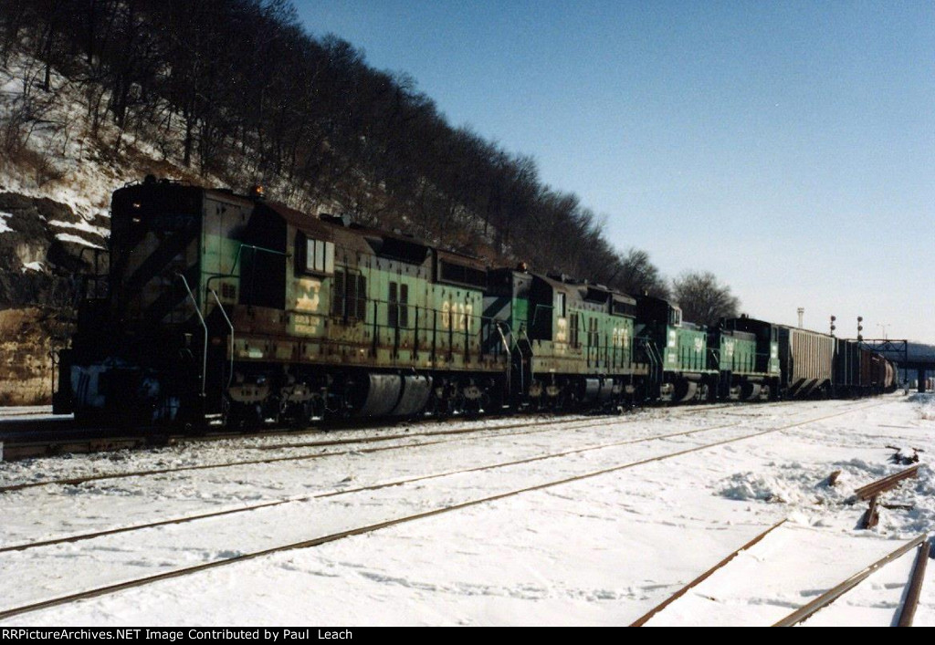 Westbound transfer comes out of the yard
